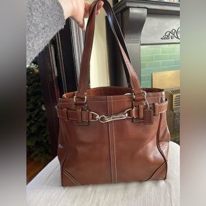 Brown Leather Coach Bag